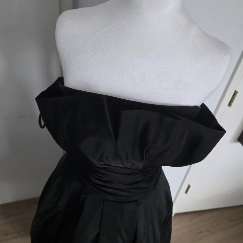 White House Black Market High Low Black Dress - Picture 6 of 10